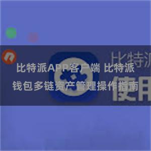 比特派APP客户端 比特派钱包多链资产管理操作指南