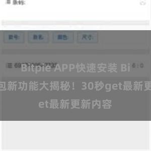 Bitpie APP快速安装 Bitpie钱包新功能大揭秘！30秒get最新更新内容
