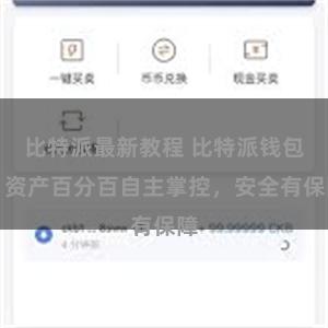 比特派最新教程 比特派钱包：资产百分百自主掌控，安全有保障