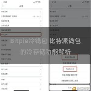 Bitpie冷钱包 比特派钱包的冷存储功能解析