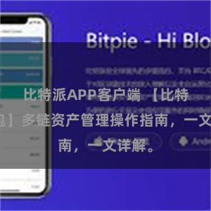 比特派APP客户端 【比特派钱包】多链资产管理操作指南，一文详解。