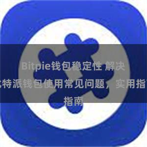 Bitpie钱包稳定性 解决比特派钱包使用常见问题，实用指南