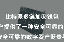 比特派多链加密钱包  为用户提供了一种安全可靠的数字资产贬责平台