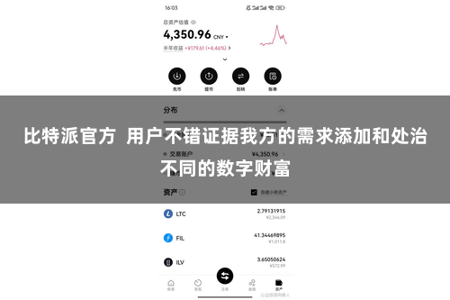 比特派官方  用户不错证据我方的需求添加和处治不同的数字财富