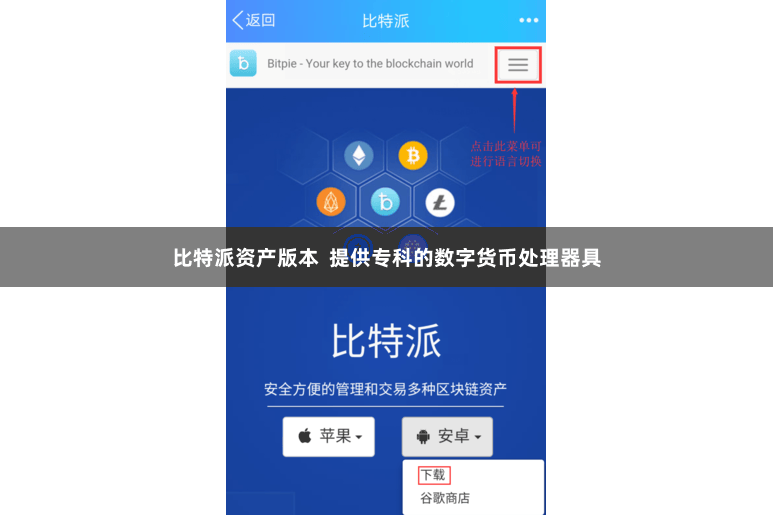 比特派资产版本 提供专科的数字货币处理器具